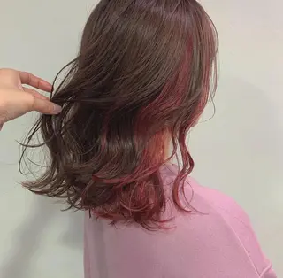 ミディアム カラー nuu所属・是非可愛くさせて ください🩷sakiのヘアスタイル