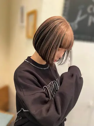 ショート カラー ヘアアレンジ イシカワ リュウセイのヘアスタイル