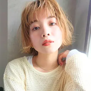 ショート カラー ショートボブ縮毛矯正 特化◇阿武隈川 弘のヘアスタイル