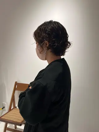 ショート パーマ io濱川 遥のヘアスタイル