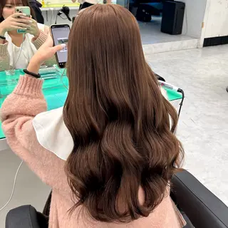 ロング カラー ヘアアレンジ Miwa🤍ダメージ レスカラー特化🦢のヘアスタイル