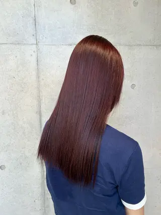 ロング カラー ヘアアレンジ 🍎艶モテカラー🍎 カリンのヘアスタイル