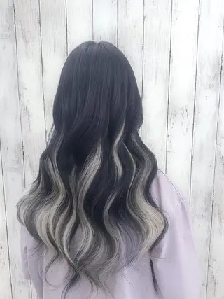 ロング カラー ヘアアレンジ エクステ専門店 Vのヘアスタイル