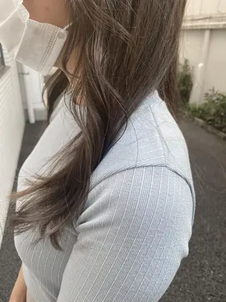 セミロング カラー 韓国hair ·͜· watanabeのヘアスタイル