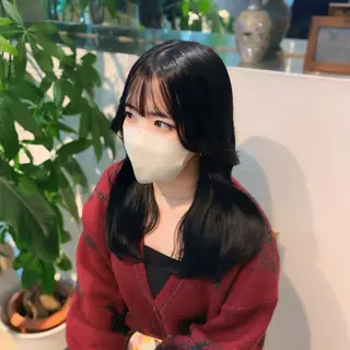 ロング カラー suzuka/透明感 カラー 美髪縮毛矯正のヘアスタイル