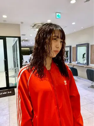 セミロング 暖色カラー/ボブ カット👗mimiのヘアスタイル