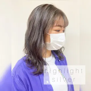 ミディアム カラー ヘアアレンジ 🌈haru🌻 藤沢ハイトーン🌈のヘアスタイル