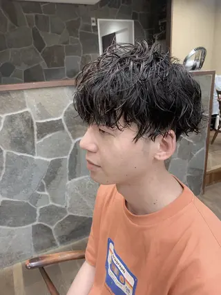 ショート パーマ メンズ GOODYBASE所属・メンズ専門✨ ✂︎塚田敏幸✂︎のヘアスタイル