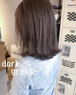 ミディアム カラー ZOA classic hair所属・東 みのりのヘアスタイル