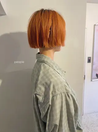 ショート ボブ/透明感カラー Fukaのヘアスタイル