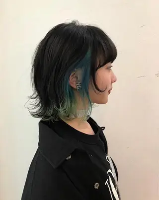 ミディアム レイヤーカット 湘南台/高倉航汰のヘアスタイル