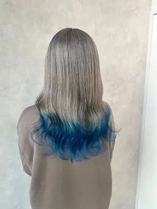 ロング カラー ボブ/レイヤー/ ダブルカラー/みのりのヘアスタイル