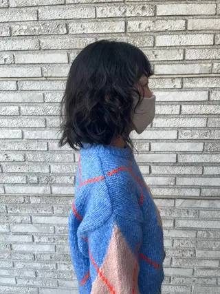 ミディアム パーマ 石毛 大翔のヘアスタイル