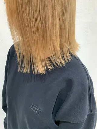 セミロング カラー ヘアアレンジ 🫧透明感カラー/ ボブ/小笠原🪽のヘアスタイル