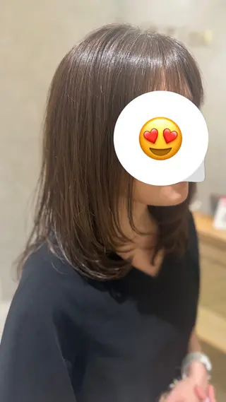 セミロング ✨艶髪職人艶カラー✨ 中本輝人のヘアスタイル