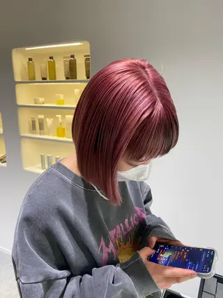 ミディアム カラー 髪質改善特化🥣🫧 天神美容室のヘアスタイル