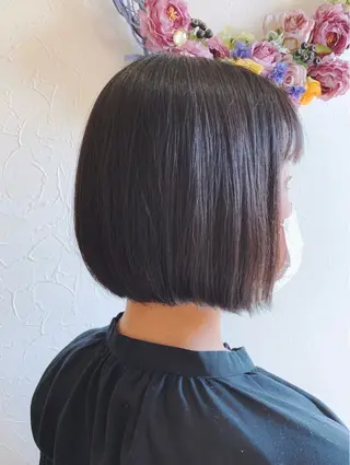 ミディアム パーマ Calbari 中田 莉紗/奥州市水沢のヘアスタイル