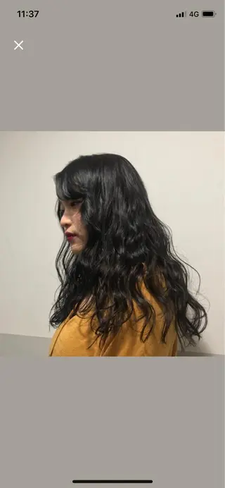 ロング パーマ Aust hair Stella新宿所属・Yuki☺︎パーマ レイヤーカットウルフのヘアスタイル