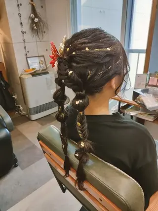 ヘアアレンジ HempBeauty 浅野アサミのヘアスタイル