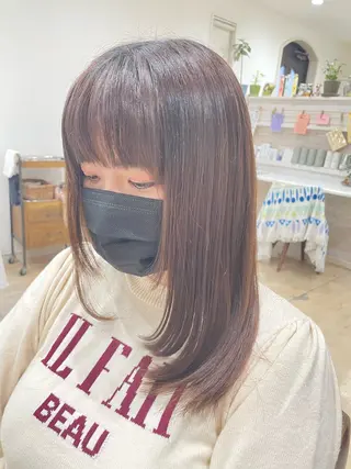 ミディアム 原田 桜花のヘアスタイル