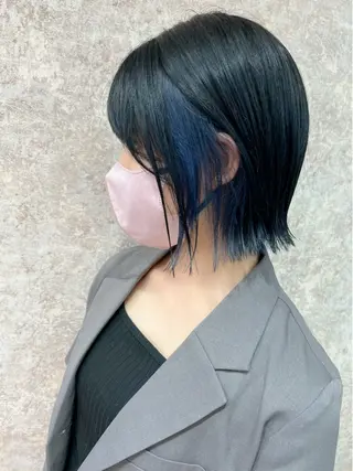 ミディアム カラー Ripps長居所属・メテオ ／ヘアカラー 西川菜実のヘアスタイル