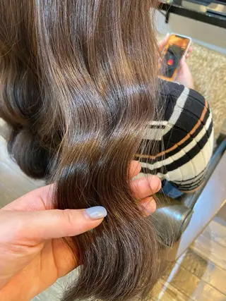 カラー Lamana所属・透明感カラー/ 加瀬たまものヘアスタイル