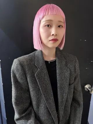 ショート カラー ヘアアレンジ 丸山渉/パーマ エフェクトブリーチのヘアスタイル