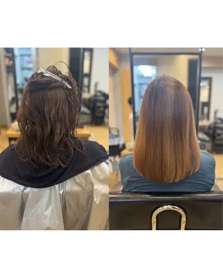 セミロング m sakiのヘアスタイル