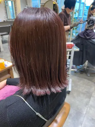 ミディアム カラー 美髪🧊ショート /ボブ/小由葵のヘアスタイル