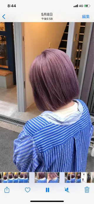 ショート カラー wカラー 指名No1かけるのヘアスタイル