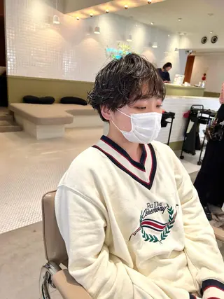 ショート パーマ メンズカット /パーマ🍀田畑玖音のヘアスタイル