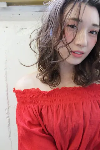 ミディアム カラー パーマ Mira 代表 SEKIのヘアスタイル