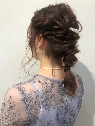 ヘアアレンジ レイヤーカット/ 透明感カラーmikuのヘアスタイル