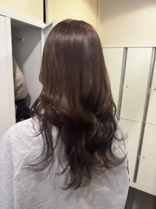 ロング ダブルカラーベージュ カラー/tuburaのヘアスタイル