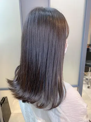 セミロング カラー eclair.髪質改善&トリートメント所属・【艶髪、透明感】西村 有司のヘアスタイル