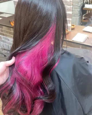 ロング カラー ACROあべの店所属・艶カラー/インナー /グラデ/大西小百合のヘアスタイル