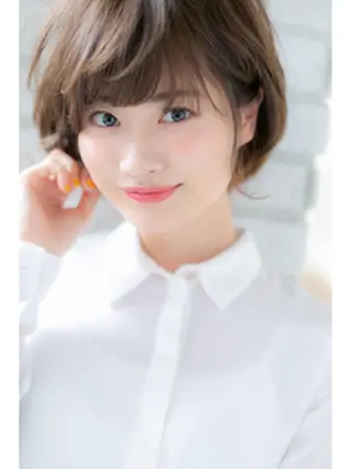 ショート 再現性ショートボブ 木又克美のヘアスタイル