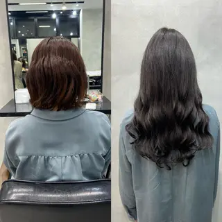 セミロング カラー ヘアアレンジ ar+ ❤︎ maiのヘアスタイル