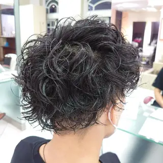 ショート パーマ メンズ 🐺一ノ瀬 凌 / デザインウルフ🐺のヘアスタイル