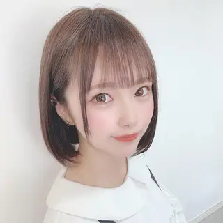 ミディアム カラー ✨️美髪矯正×似合わ せ艶カラー✨藤田透のヘアスタイル