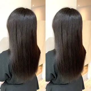 ロング 髪質改善 上品艶感カラーのヘアスタイル