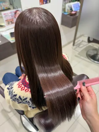 ロング カラー ハイトーン/艶カラー /透明感カラー/みなのヘアスタイル