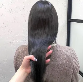 セミロング カラー パーマ ヘアアレンジ 前川 朋香のヘアスタイル