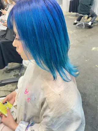 セミロング カラー ヘアアレンジ 🐺ウルフの神🐺 /カラー/けいすけのヘアスタイル