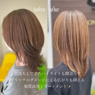 セミロング 堀口 彩佳のヘアスタイル