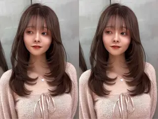 ミディアム カラー 【美髪矯正) 吉村　清志のヘアスタイル