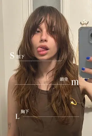 ロング カラー パーマ YU KIのヘアスタイル