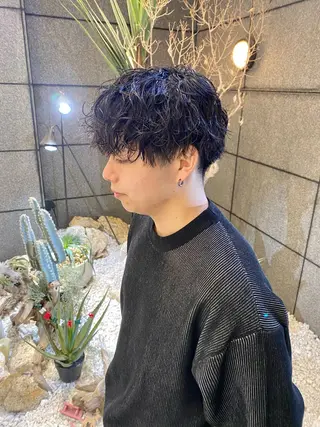 ショート パーマ メンズ 酸スト/フェザー パーマ/三谷海斗のヘアスタイル