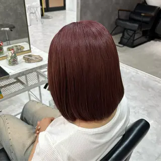 ミディアム 💎艶々ハイトーン MOE💍🤍のヘアスタイル