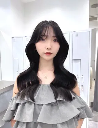 セミロング カラー ヘアアレンジ miuru/網紅ヘア 🇨🇳艶髪カラーのヘアスタイル